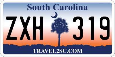 SC license plate ZXH319