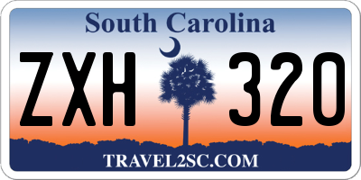 SC license plate ZXH320