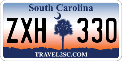 SC license plate ZXH330