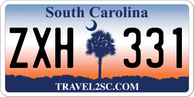 SC license plate ZXH331