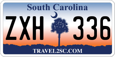 SC license plate ZXH336