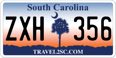 SC license plate ZXH356