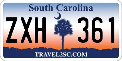 SC license plate ZXH361