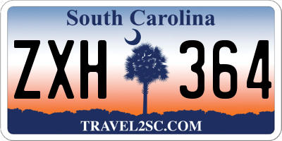 SC license plate ZXH364