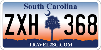 SC license plate ZXH368