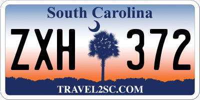 SC license plate ZXH372