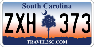 SC license plate ZXH373