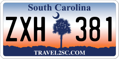 SC license plate ZXH381