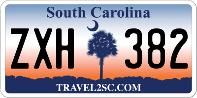 SC license plate ZXH382