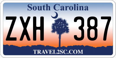 SC license plate ZXH387