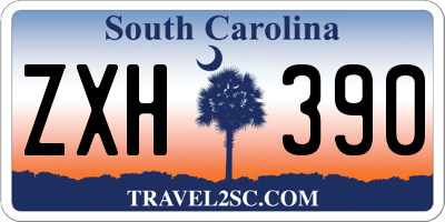 SC license plate ZXH390