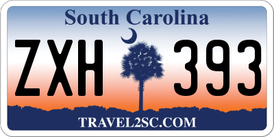 SC license plate ZXH393