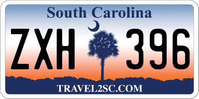 SC license plate ZXH396