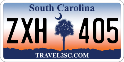 SC license plate ZXH405