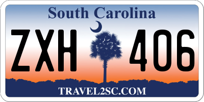 SC license plate ZXH406