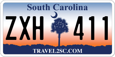 SC license plate ZXH411