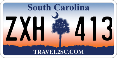SC license plate ZXH413