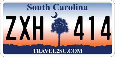 SC license plate ZXH414