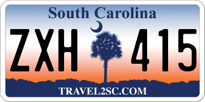 SC license plate ZXH415