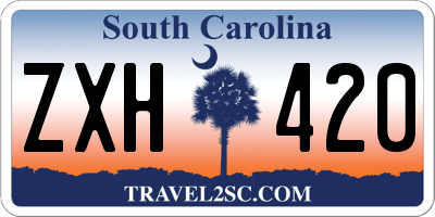 SC license plate ZXH420