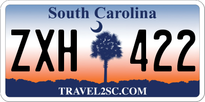 SC license plate ZXH422
