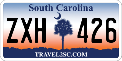 SC license plate ZXH426