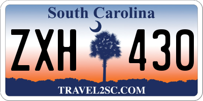 SC license plate ZXH430