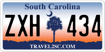 SC license plate ZXH434