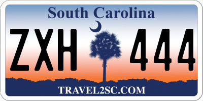 SC license plate ZXH444