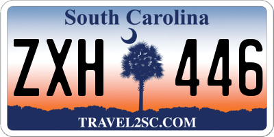SC license plate ZXH446