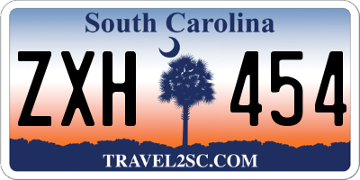 SC license plate ZXH454