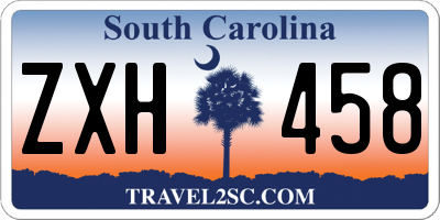 SC license plate ZXH458