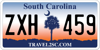 SC license plate ZXH459