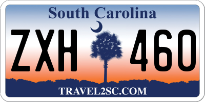 SC license plate ZXH460