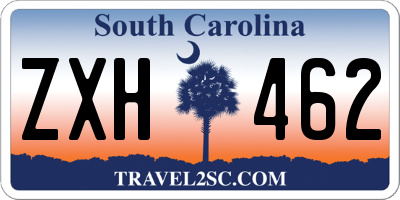 SC license plate ZXH462