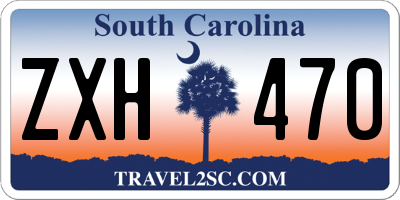SC license plate ZXH470