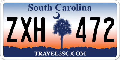 SC license plate ZXH472