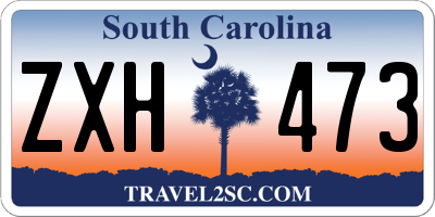 SC license plate ZXH473