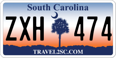 SC license plate ZXH474