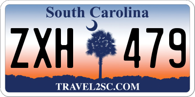 SC license plate ZXH479