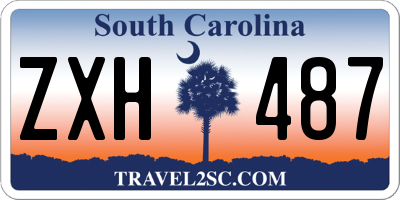 SC license plate ZXH487