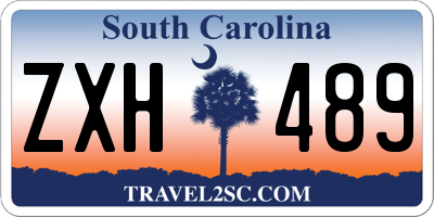 SC license plate ZXH489