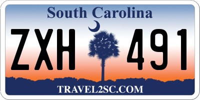SC license plate ZXH491