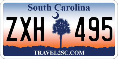 SC license plate ZXH495