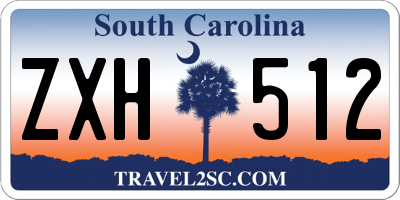 SC license plate ZXH512