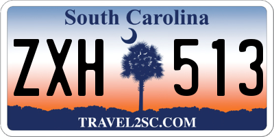 SC license plate ZXH513