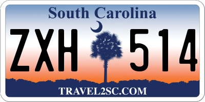 SC license plate ZXH514