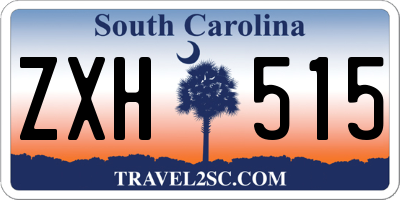 SC license plate ZXH515