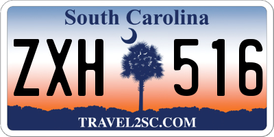 SC license plate ZXH516