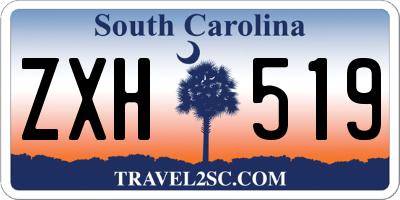 SC license plate ZXH519
